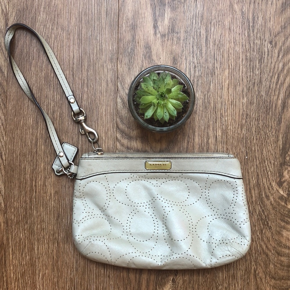 Coach Tan Wristlet